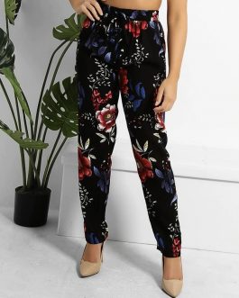 FLORAL CASUAL TROUSERS